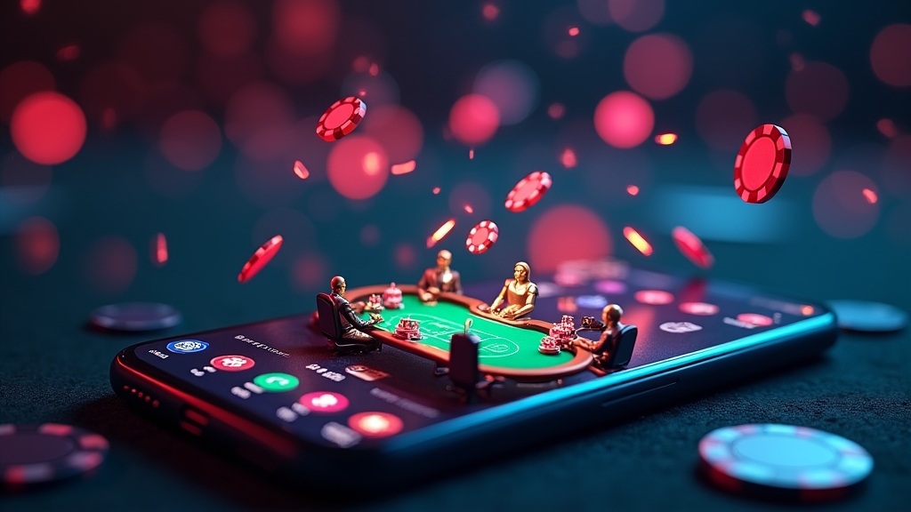 Smartphone showing live games, slots, and sportsbook sections in one casino app